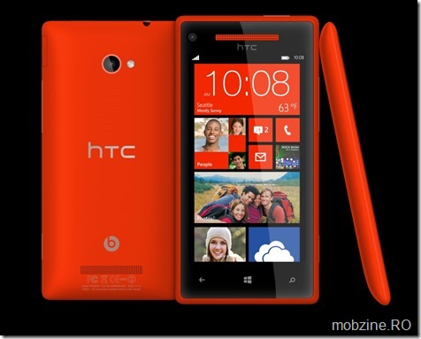 WP 8X by HTC Flame Red 3views