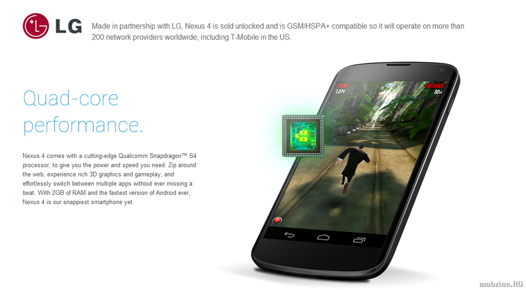 Fără eveniment oficial, Google lansează Nexus 4 făcut de LG