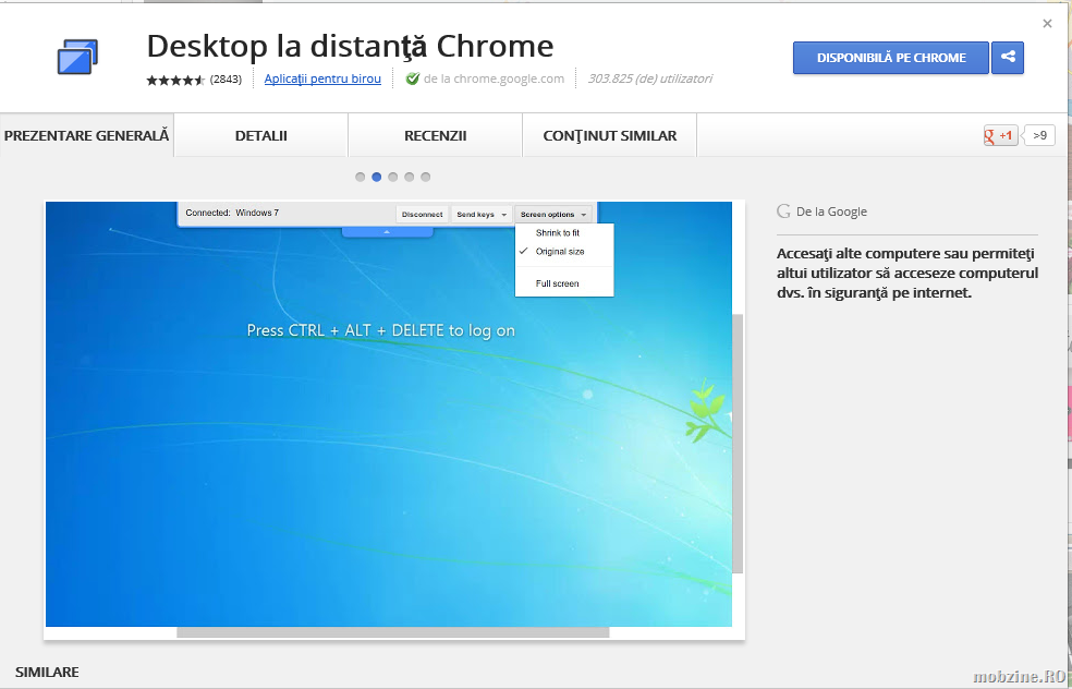 Chrome Remote Desktop: controlezi PC-ul din orice browser Chrome