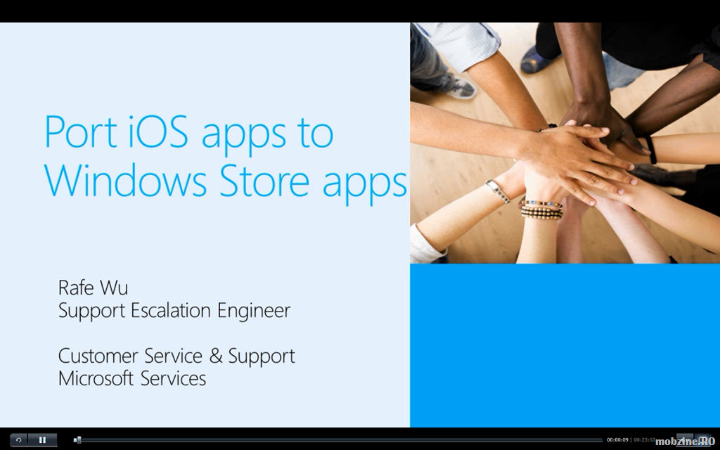 Video: curs de portare a aplicațiilor iOS pe platforma mobilă Windows
