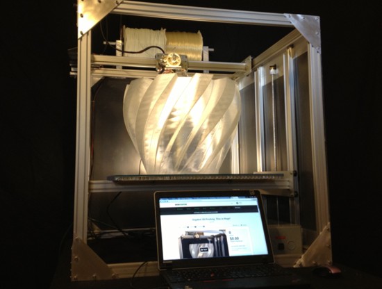 Gigabot, o imprimantă 3D pentru generat obiecte de dimensiuni mari