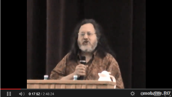 Video: Richard Stallman la București la lansarea fundatiei Ceata