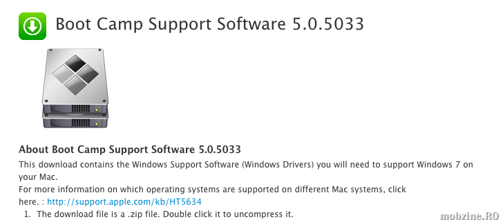 Boot Camp 5 limitează suportul de drivere la Windows 7 și 8 x64