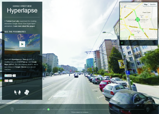 Google Street View Hyperlapse, jucăria micului regizor