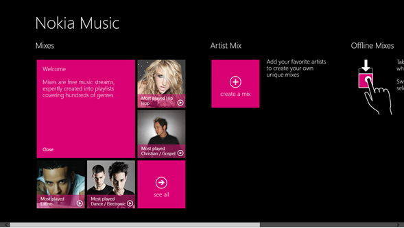 Nokia Music pe Windows 8/RT