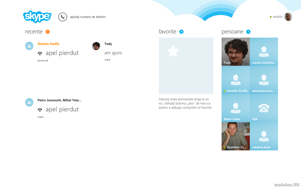 Skype preview în Outlook.com