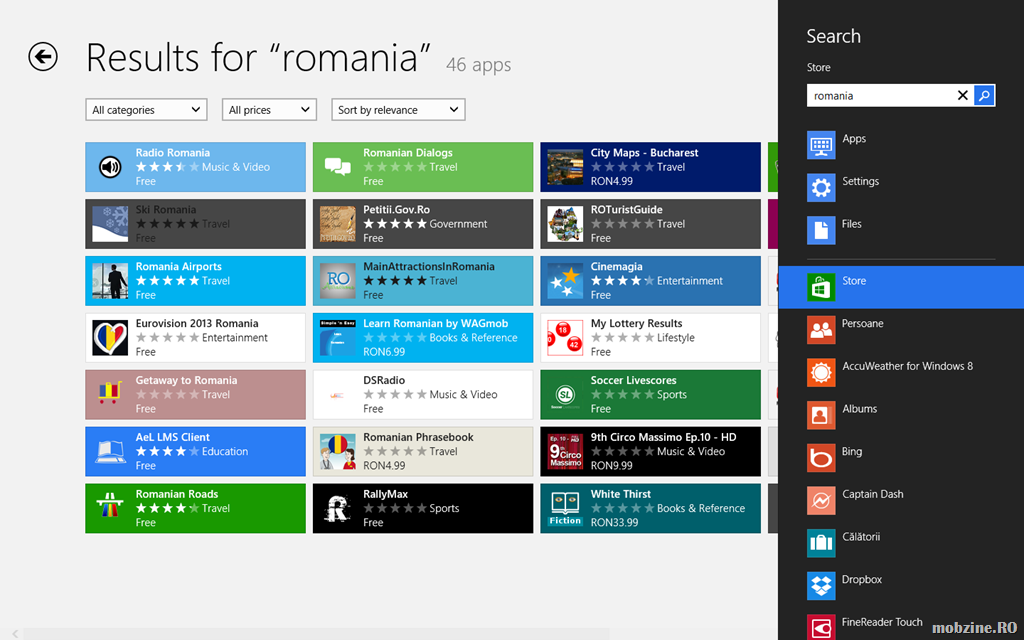 Un TOP al aplicațiilor romanesti din Windows Store, de urmarit, pentru Windows 8