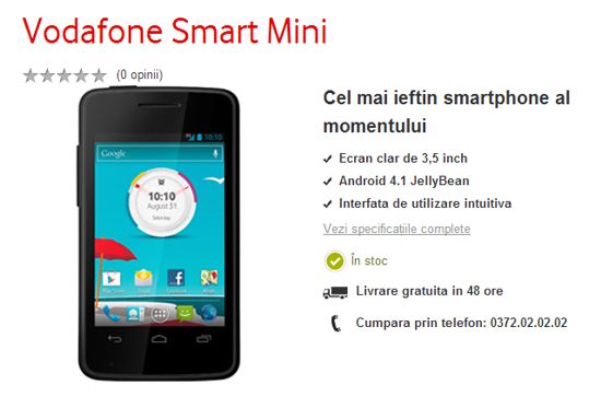 vodafone smart mini