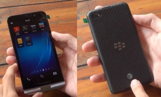 O poză mai clară cu BlackBerry A10