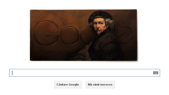 Rembrandt sarbatorit printr-un Google Doodle