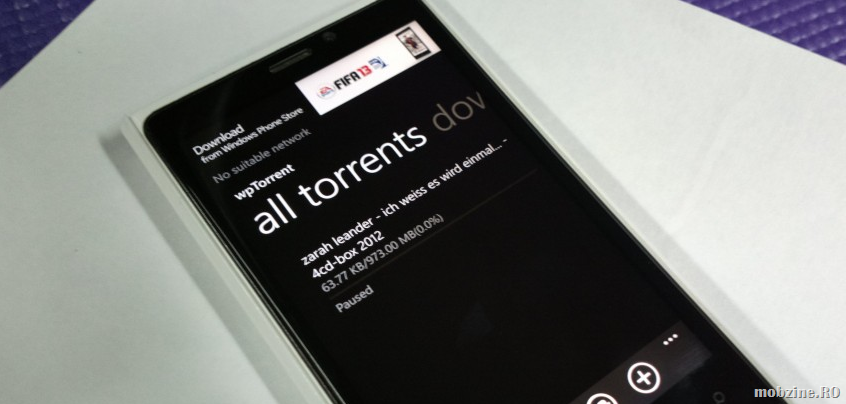 wpTorrent: în sfârșit un client nativ de torrent pentru Windows Phone