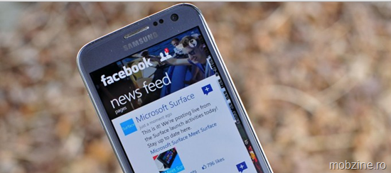 Facebook pentru Windows Phone 8 primeste noi functii