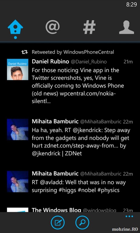 Twitter for Windows Phone