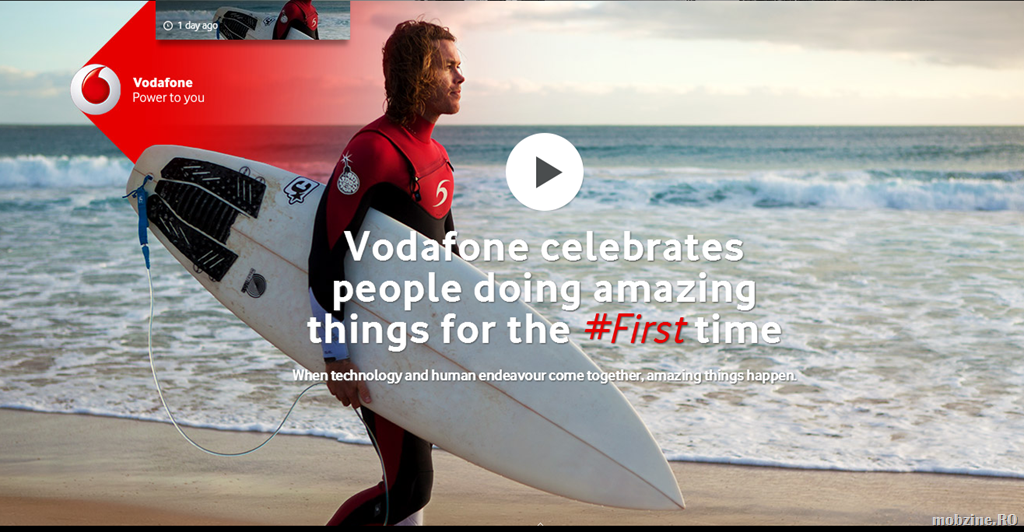 Firsts, oameni si actiuni unicat, cu sustinerea Vodafone