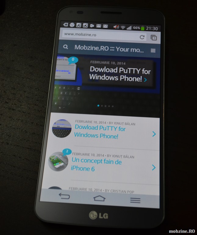 La lucru cu LG G Flex, smartphone-ul cu ecran curbat!