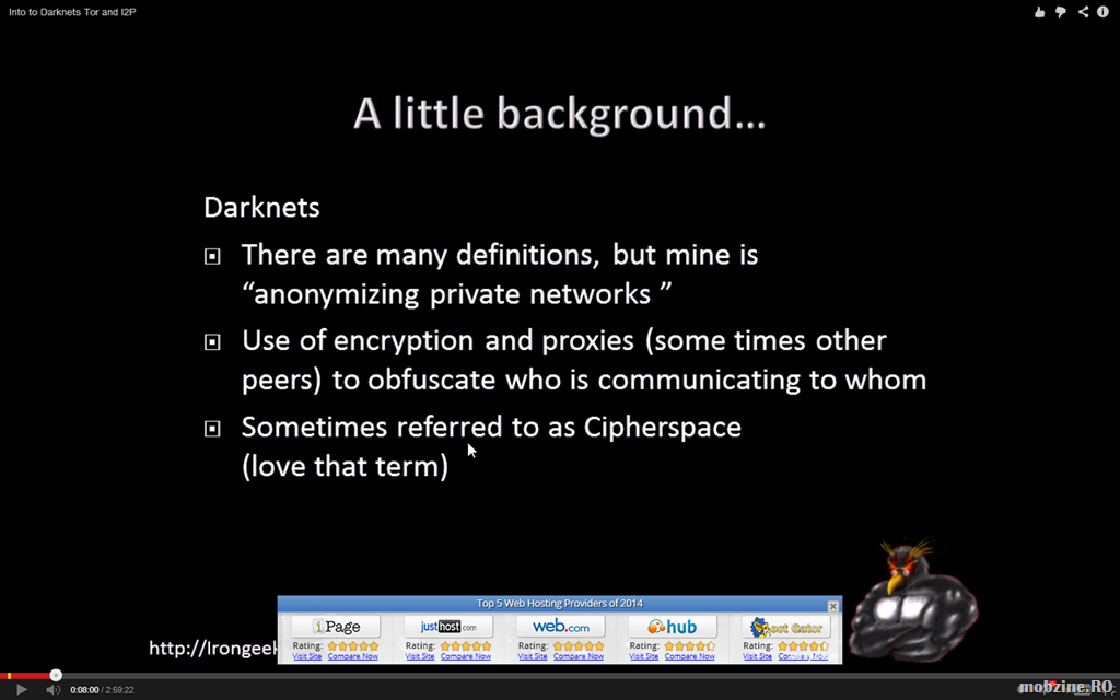 Video tutorial de securitate: introducere in Darknets, despre TOR si I2P