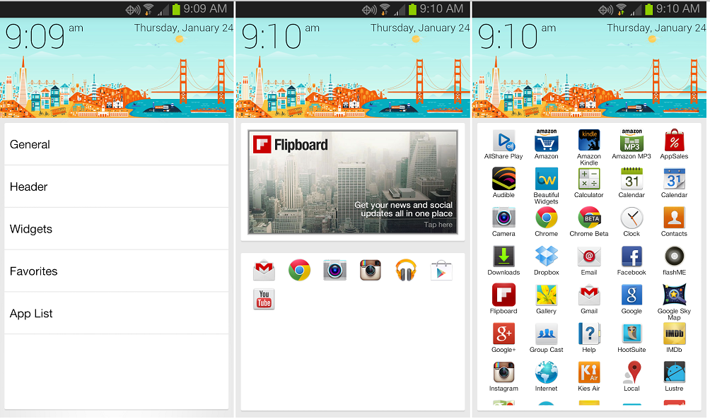 Launcher-ul Google Now poate fi folosit si de aparate non Nexus, fiind disponibil in Google Play Store