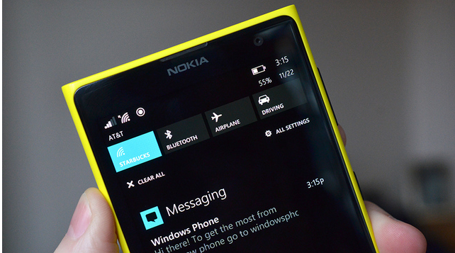 Asa arata sistemul de notificare din Windows Phone 8.1 Blue