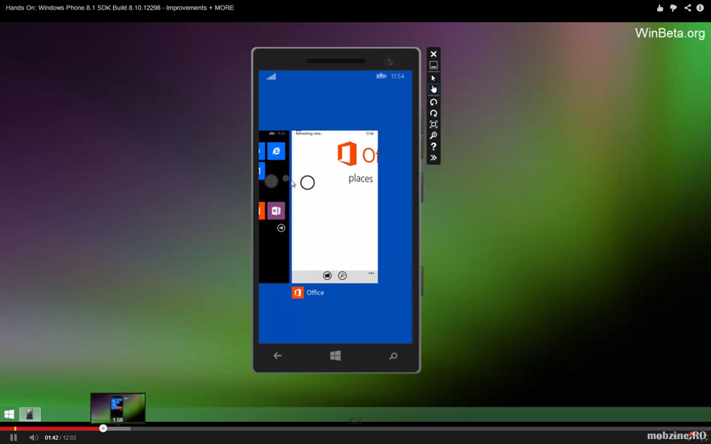 Video: cum arata Windows Phone 8.1 rulat în emulator