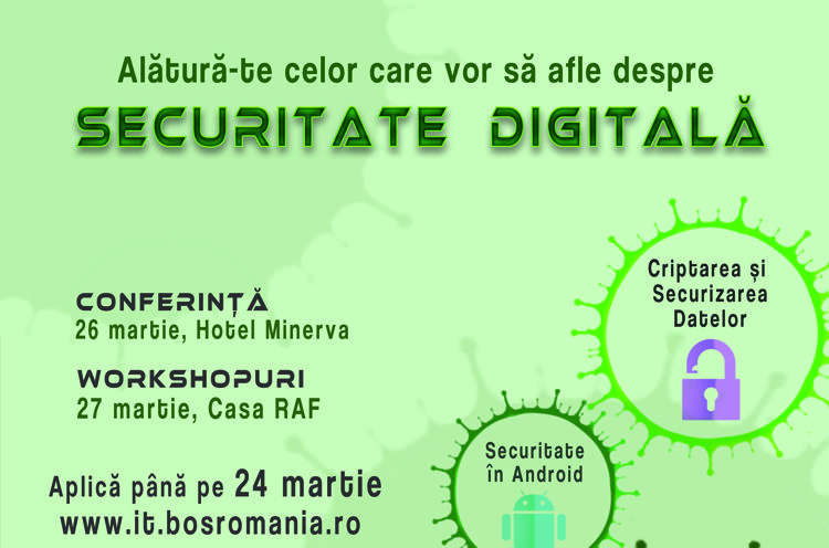 Conferinte si workshop-uri despre securitatea digitala