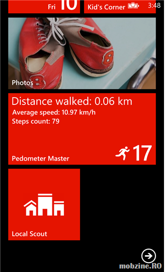 Pedometer Master gratuit in Windows Phone Store