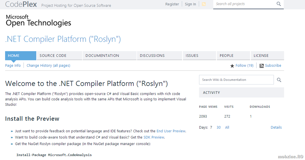 Microsoft face NET Compiler Platform (Roslyn) opensource