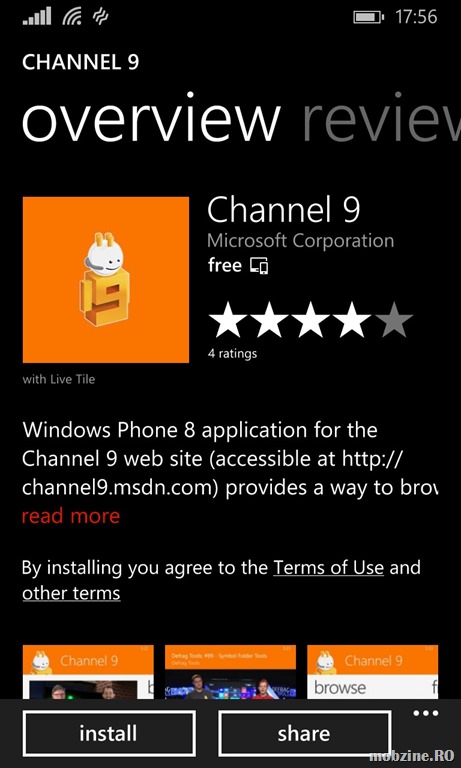 Aplicatia oficiala Channel9 ajunge pe Windows Phone