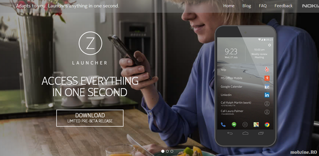 Nokia se ocupa liber de Android: lanseaza un home screen personalizat, denumit Z