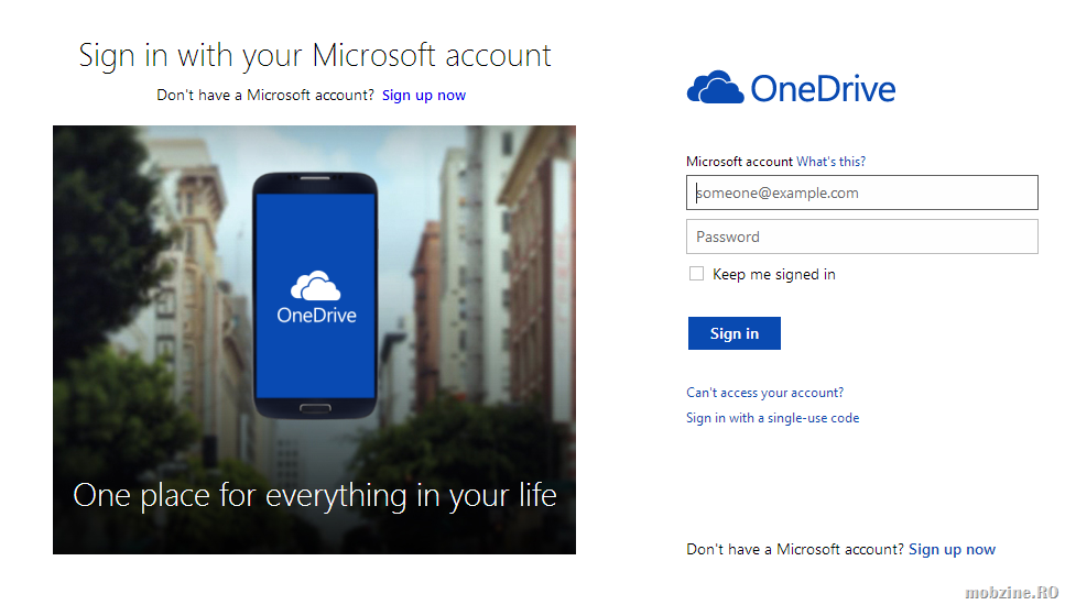 OneDrive ofera 15 GB gratuiti pentru consumer si 1 TB pentru abonatii Office 365