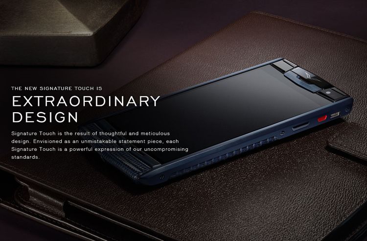 Vertu ramane sus: Signature Touch smartphone