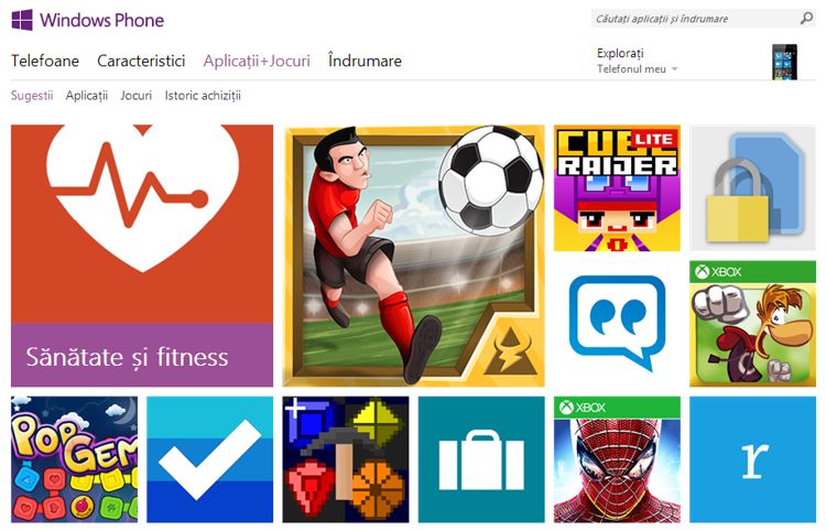 Windows Phone Store a depasit bariera de 250.000 de aplicatii