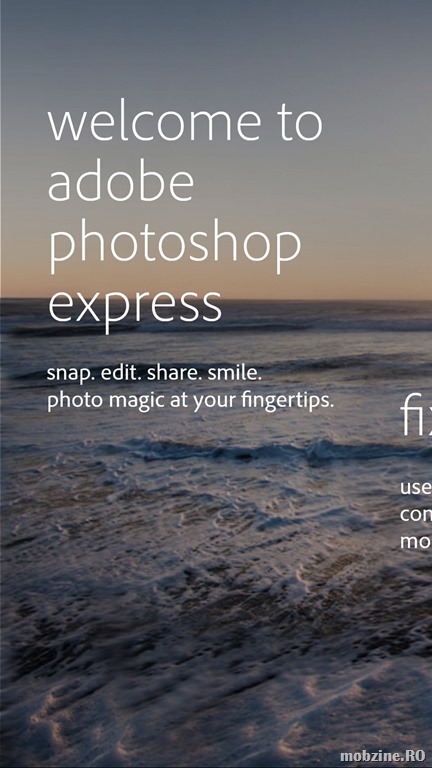 E disponibil Adobe Photoshop Express pentru Windows Phone 8