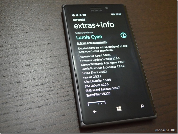 Cyan on Lumia 925 Vodafone Ro
