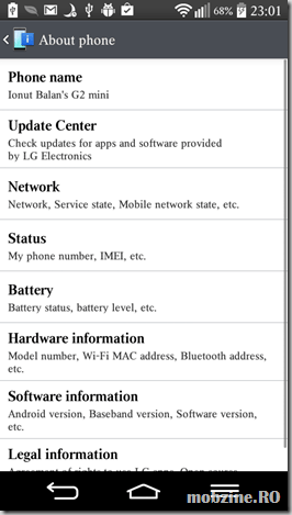 LG G2 mini software 010