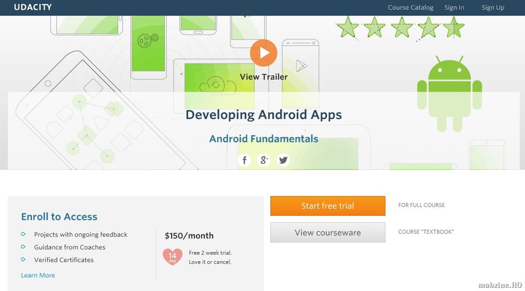 Google ofera (semi)gratuit un curs de dezvoltare pe Android