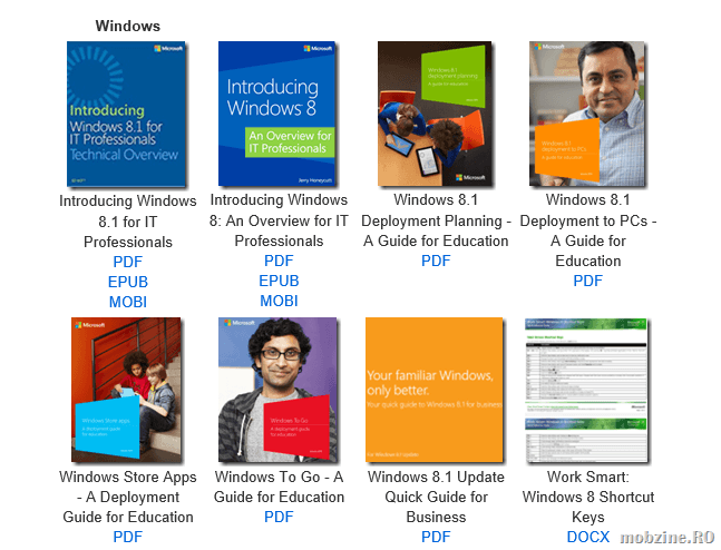 Download gratuit: peste 300 de ebooks despre IT date gratuit de Microsoft