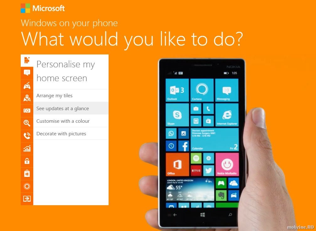 Descoperiti Windows Phone intr-un tur video cu un asistent virtual