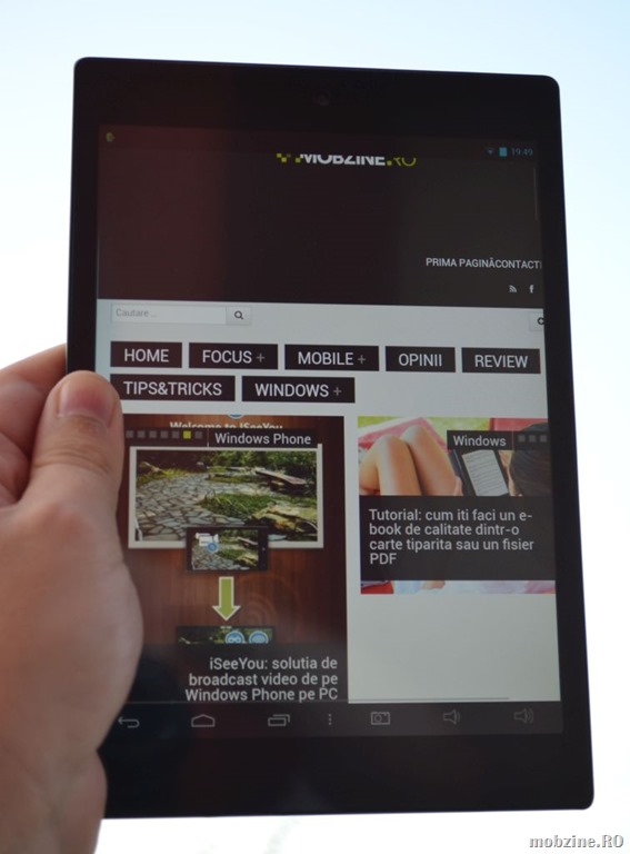 Colorovo CityTab Supreme review: tableta Intel Android cu aspect apropiat seria Sony Z