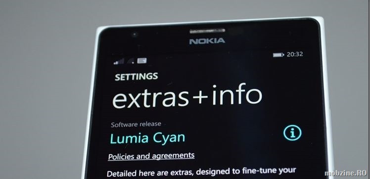 Lumia 1520 Developer Preview primeste firmware-ul Cyan