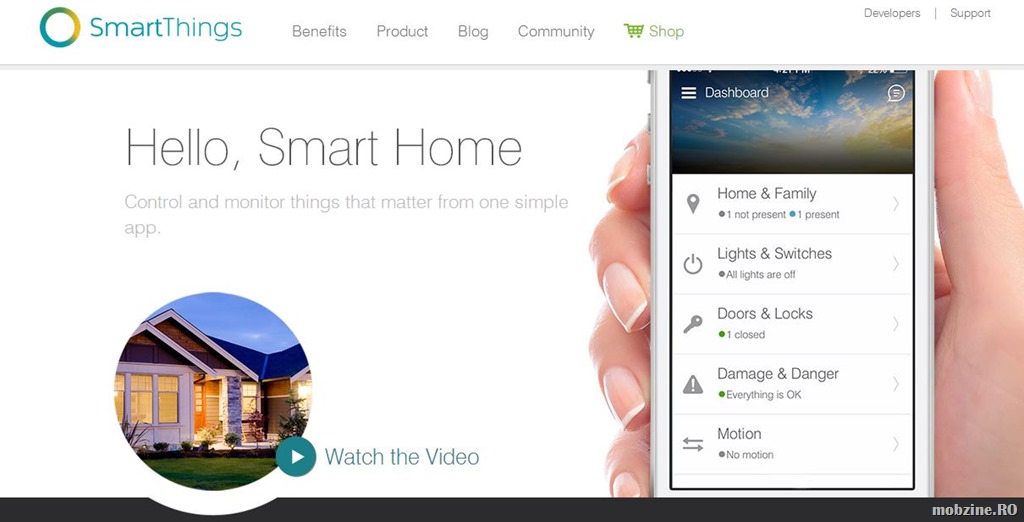 Samsung cumpara SmartThings pentru a-si largi oferta din zona Smart Home