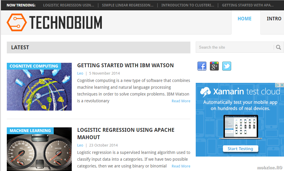 Technobium: o resursa pentru cei pasionati de machine learning