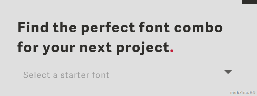 Cum sa gasesti combinatia optima de fonturi pentru proiectul la care lucrezi: Typegenius