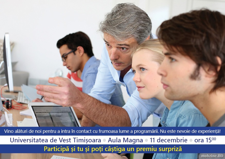 Invitatie la Ora de Programare: 11 decembrie, ora 15:00