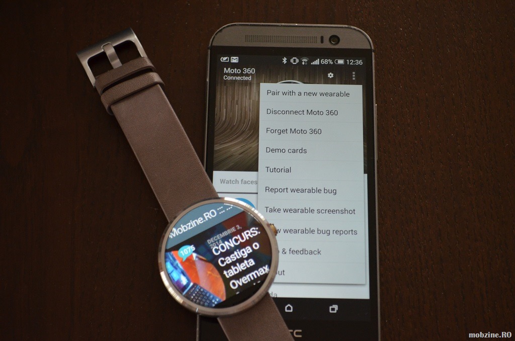 Tutorial: cum faci captura de ecran de pe Moto 360 (Android Wear)