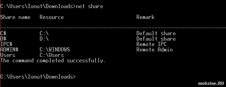 Cum vezi rapid share-urile Windows si utilizatorii ce au acces la ele?