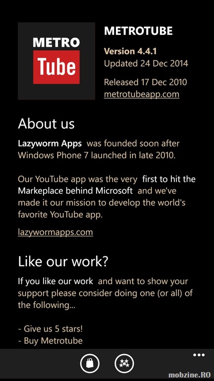 Recomandare: Metrotube de Windows Phone primeste redarea pe fundal