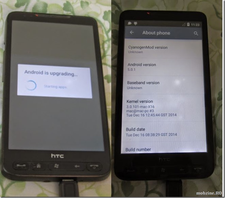 HTC HD2 Lollipop