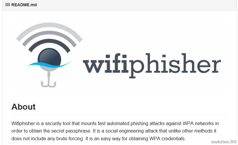 Wifiphisher: Instrument de Wi-Fi Hacking Tool automatizeaza atacurile phishing