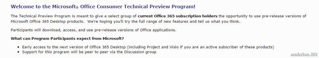 Poftiti la Office 2016 Consumer Technical Preview: e gata de download