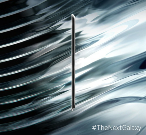 Samsung promoveaza TheNextGalaxy cu un design subtire si carcasa metalica. E Galaxy S6?